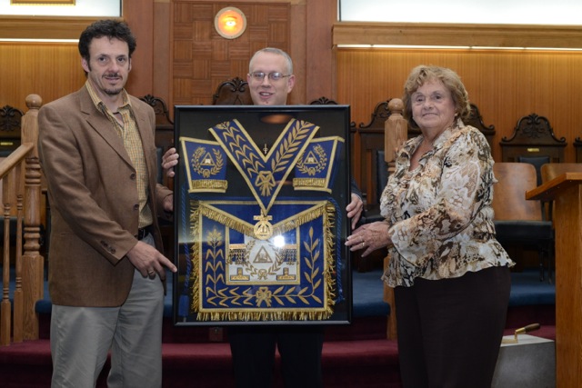 Presentation of R.W.Bro. H.G. Lowry's Regalia