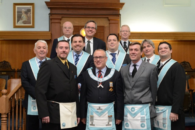 Bro. Soper and Brant Lodge Degree Team